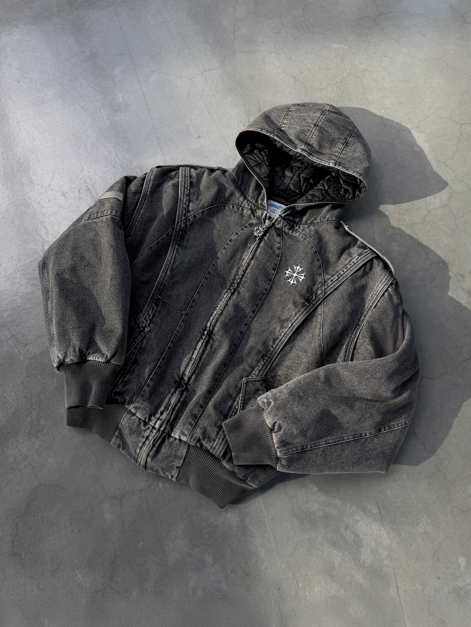 Forged Denim Bomber