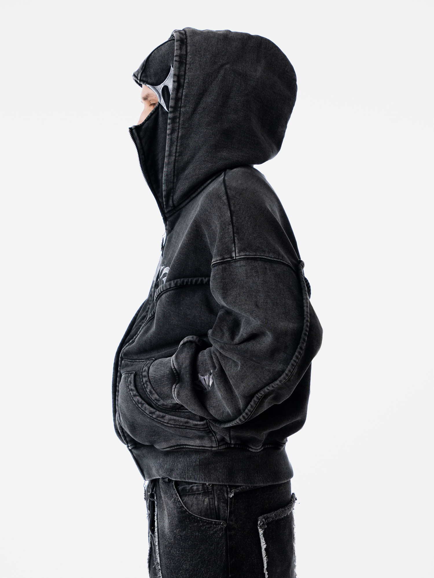 Wash Black Phantom Hoodie
