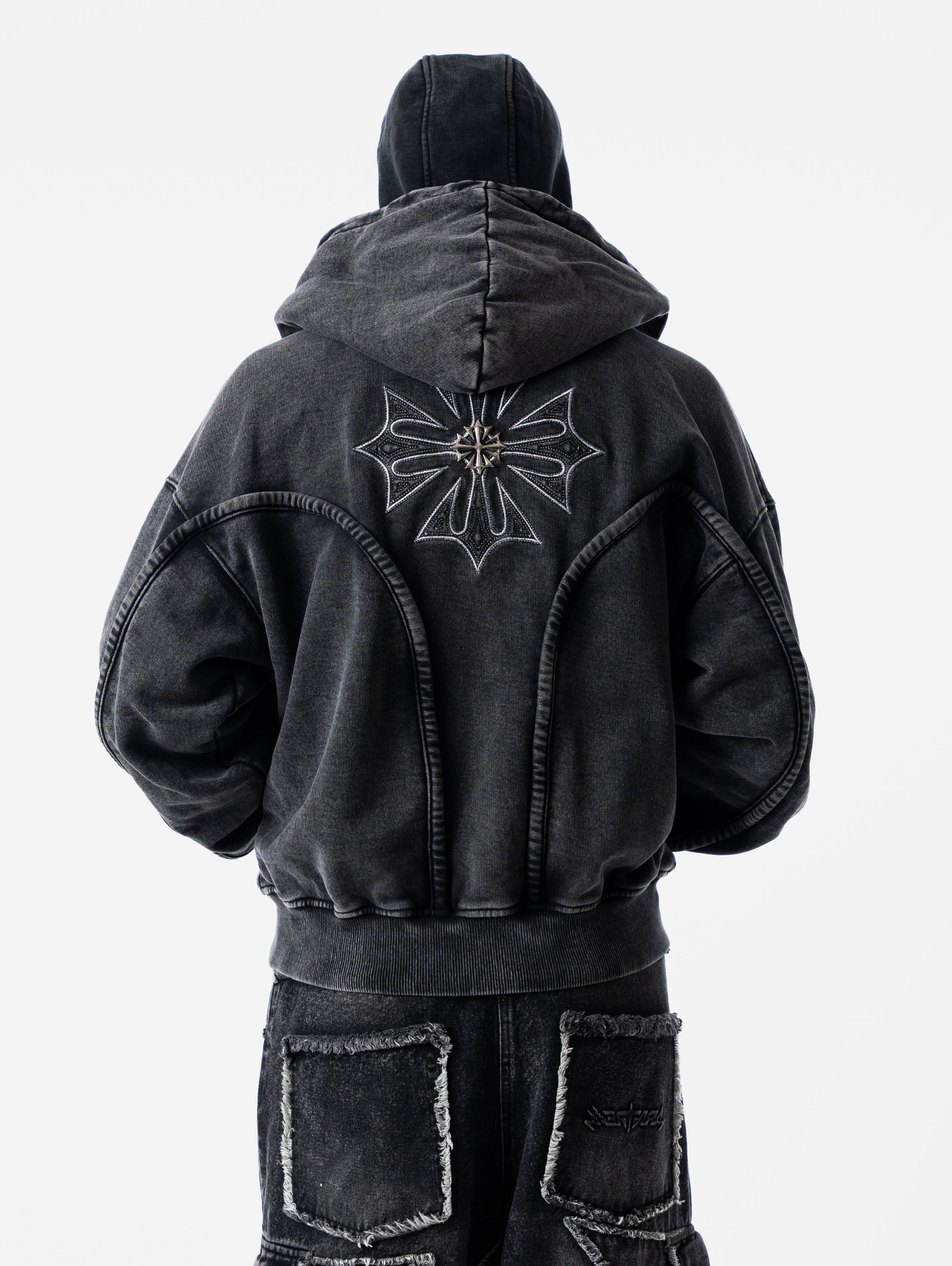 Wash Black Phantom Hoodie