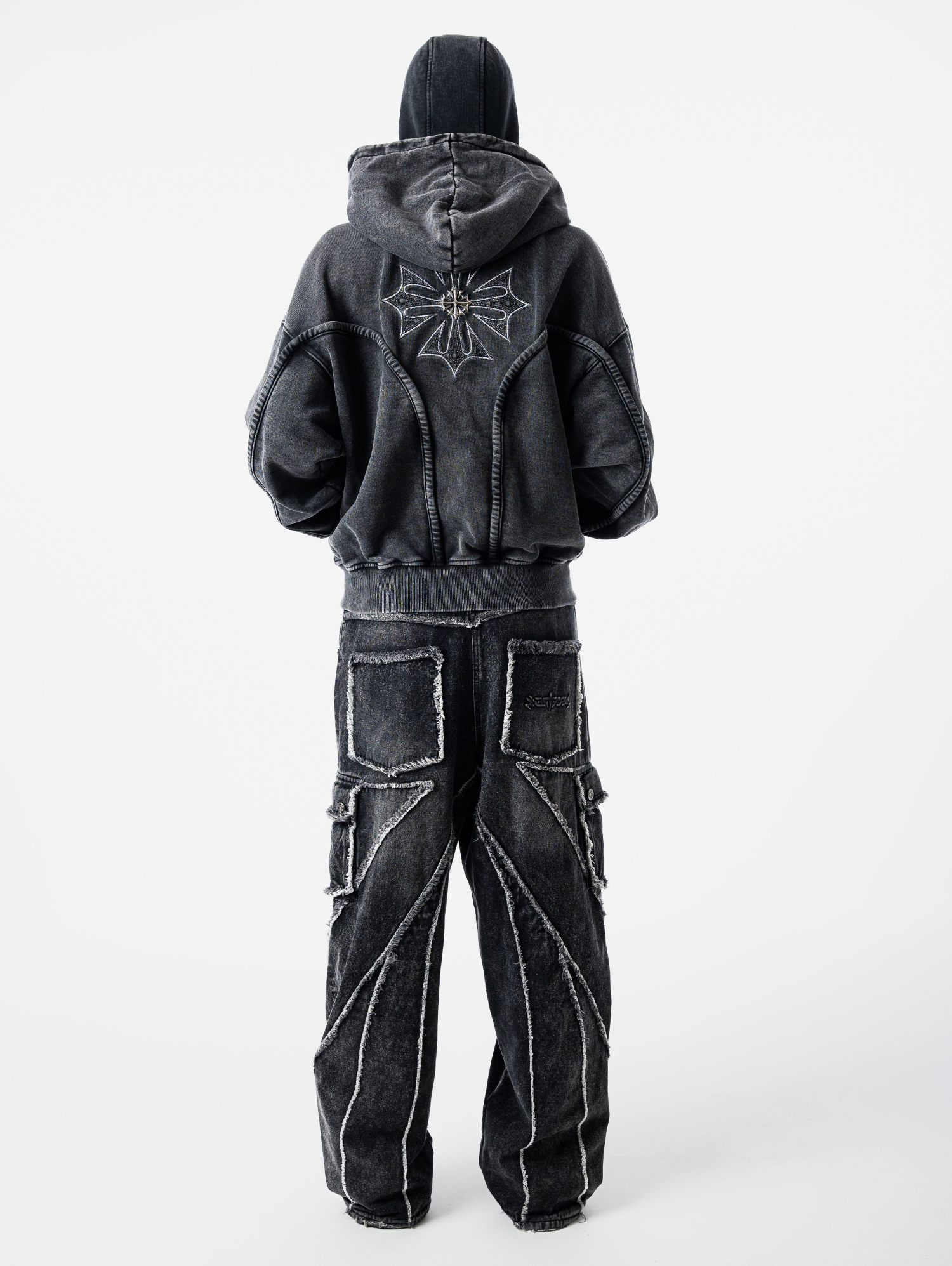 Wash Black Phantom Hoodie